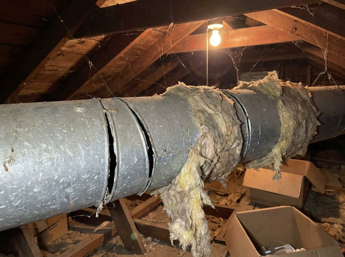 Duct sealing before